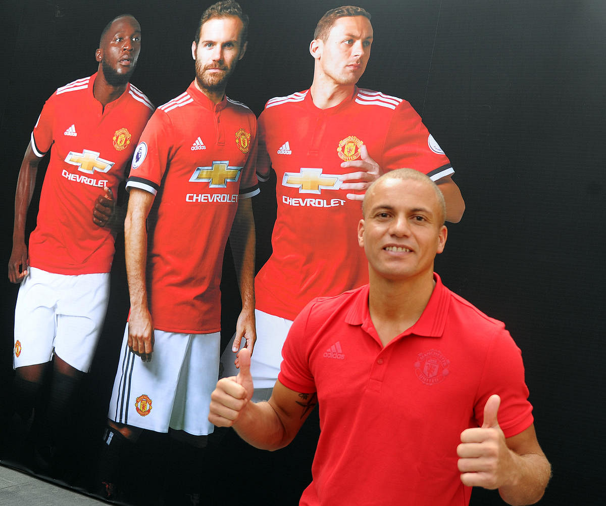 Manchester United football player Wes Brown. Photo Srikanta Sharma R.