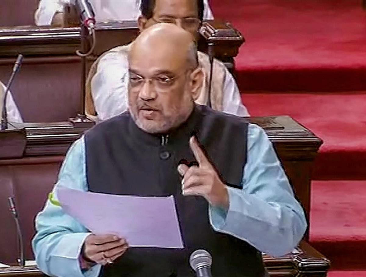 Congress leaders alleged that BJP president Amit Shah had already mortgaged two of his properties in 2016 to Kalupur Commercial Cooperative Bank for his son Jay Shah's business venture Kusum Finserve LLP. PTI file photo
