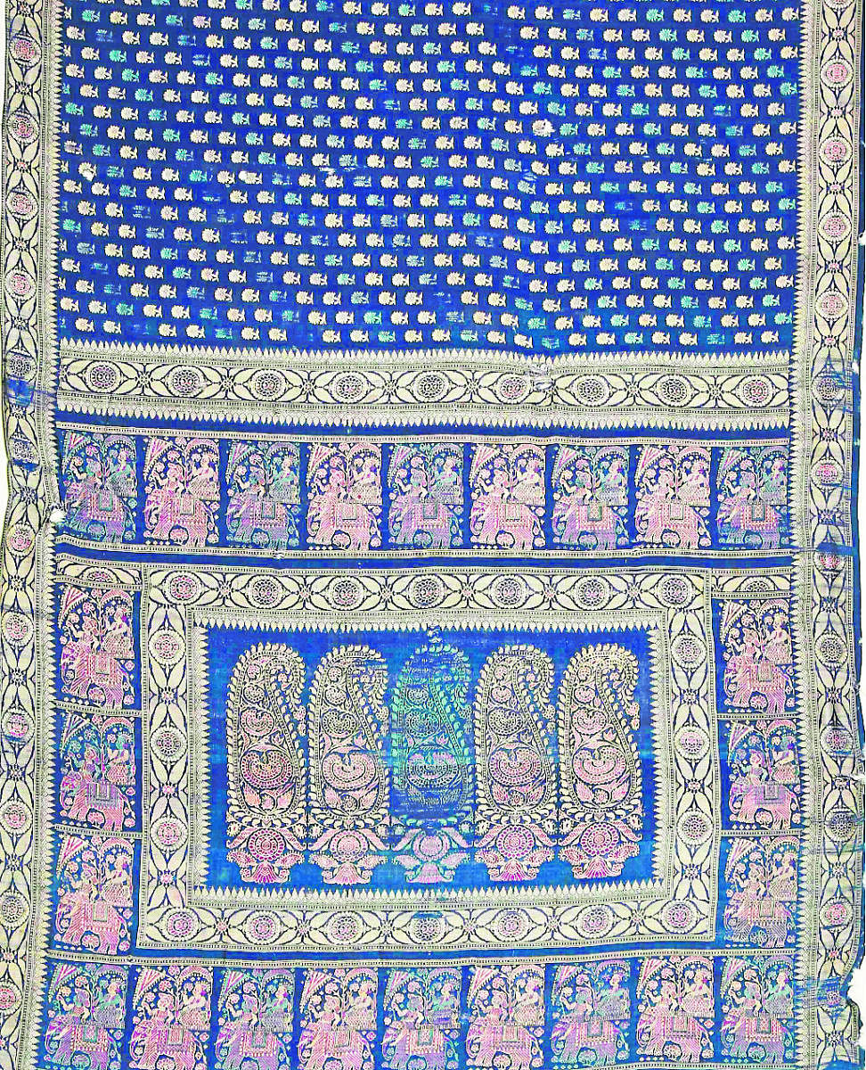 A Baluchari pattern from the collection of  Weavers Studio Resource Centre, Kolkata