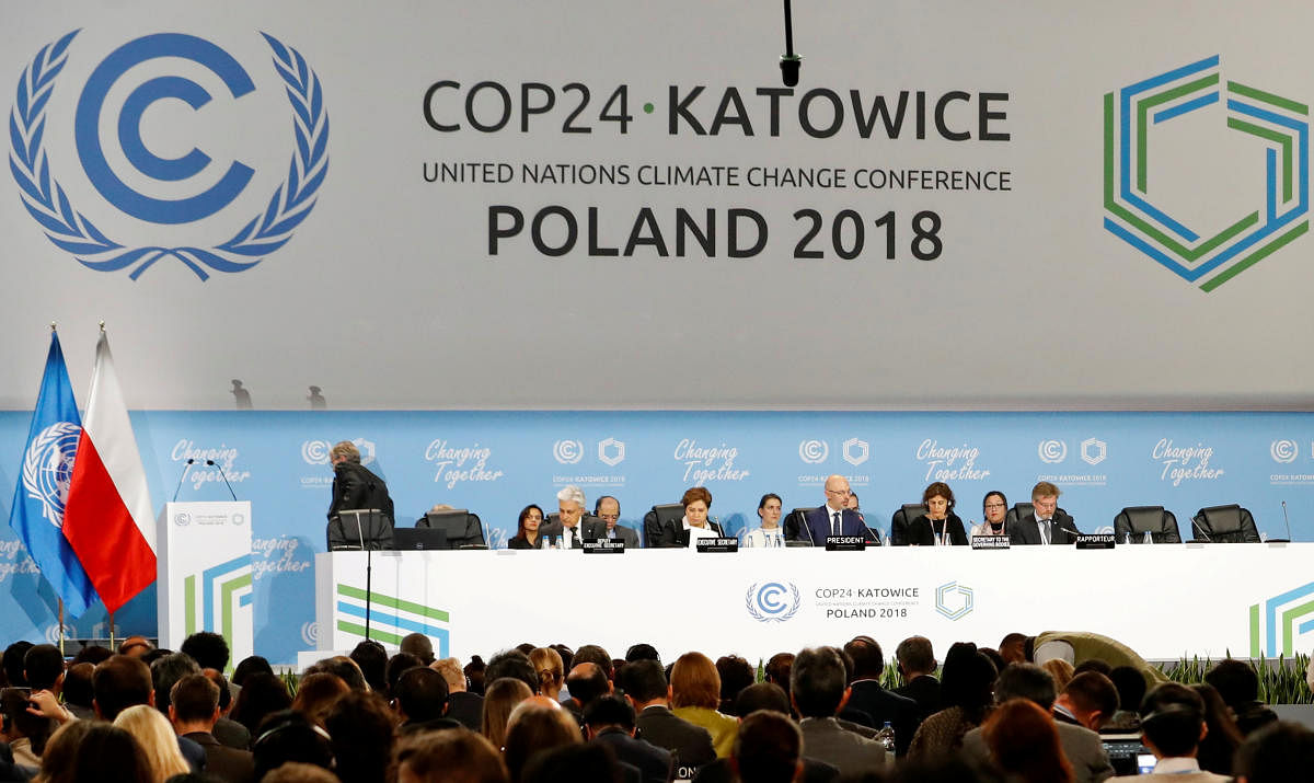COP24 President Michal Kurtyka speaks during a final session of the COP24 U.N. Climate Change Conference 2018 in Katowice, Poland, December 15, 2018. REUTERS
