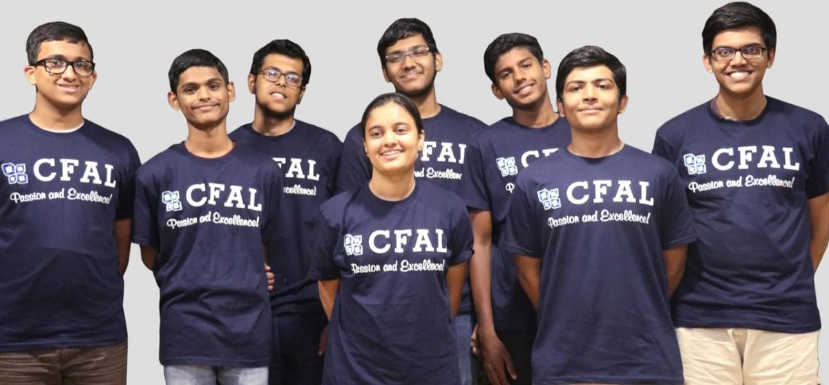 Students of CFAL, who are selected for Karnataka Regional Mathematics Olympaid (KRMO)2018.