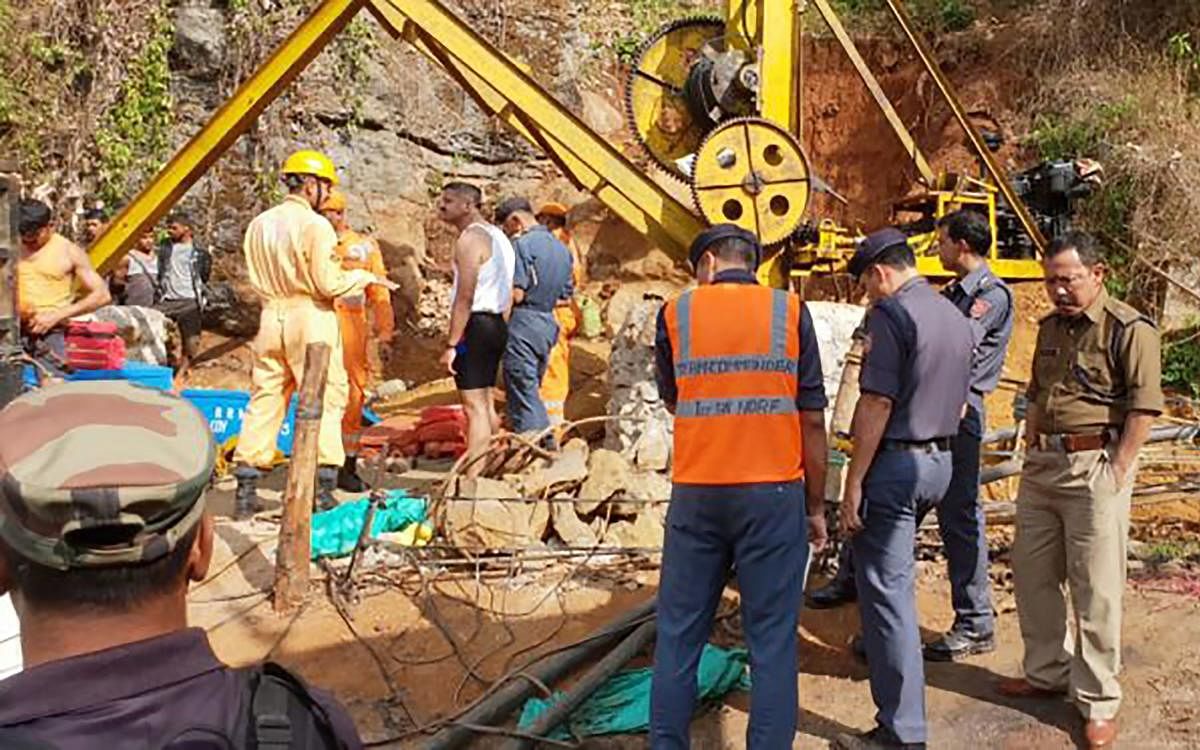 The miners were trapped after water from the nearby Lytein river gushed into the illegal rat-hole mine at Ksan area in Lumthari village. (AFP File Photo)