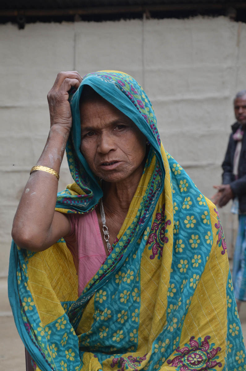 Saimon Nessa, wife of Jabbar Ali, who died in a detention camp in Tezpur on October 4.
