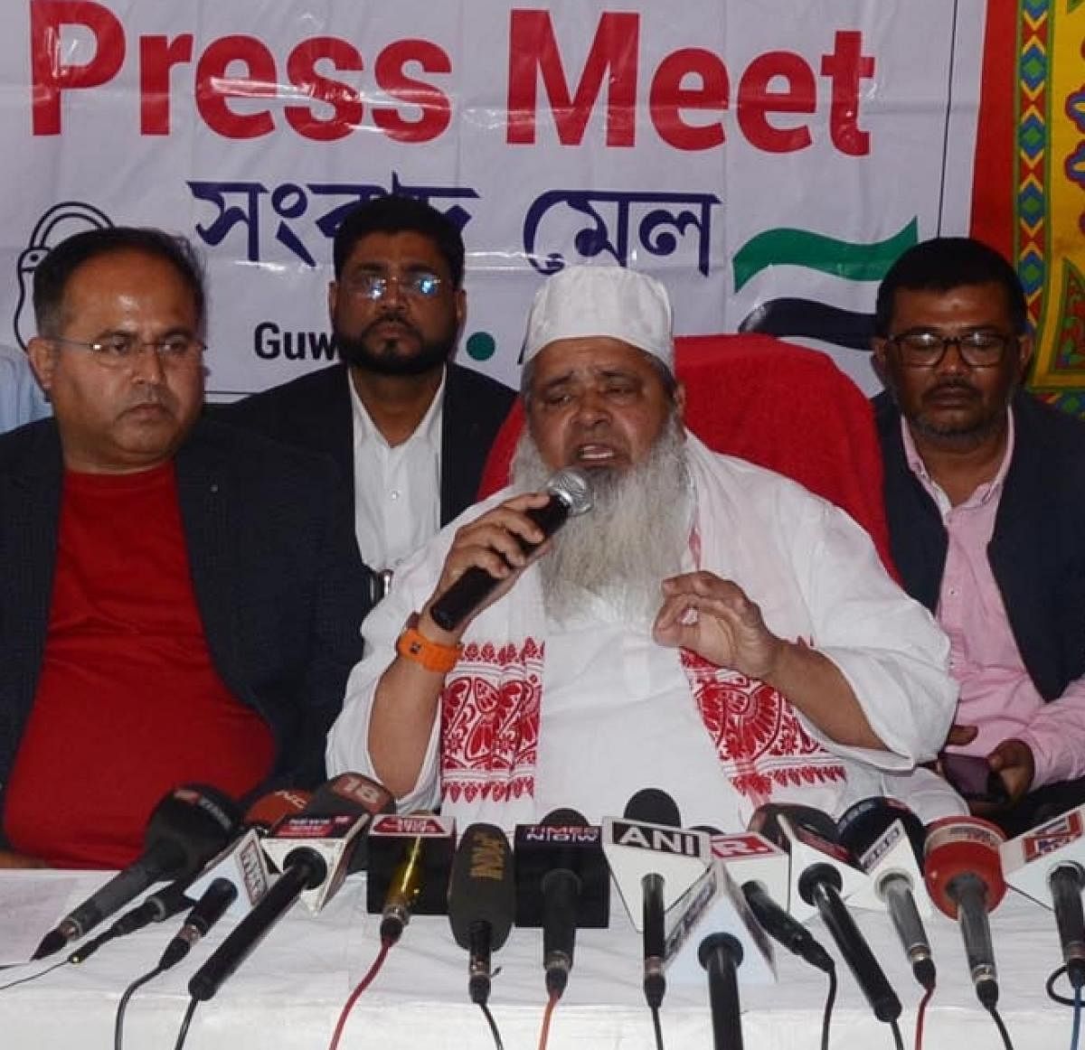 Maulana Badruddin Ajmal, Dhubri MP and chief of All India United Democratic Front. DH Photo/ Manash Das