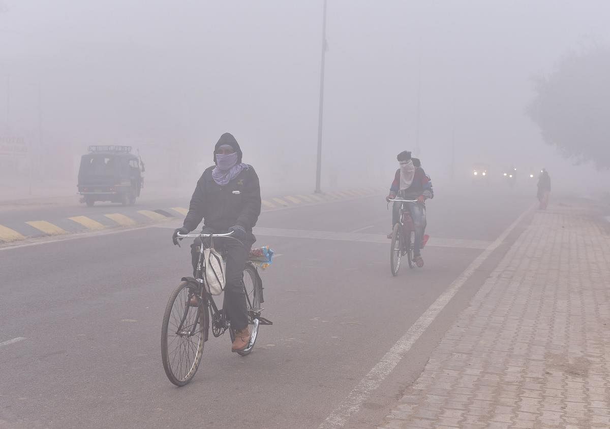 "Two cars coming from Chandigarh were hit by another vehicle. The accident took place as heavy fog limited visibility. The injured people have been hospitalised," they said. (AFP File Photo for representation)