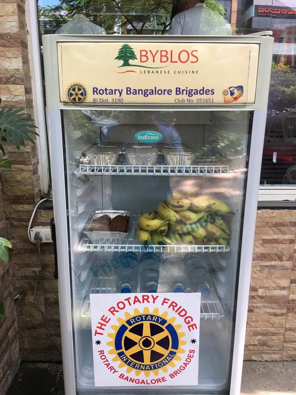 This fridge at Byblos restaurant, Indiranagar, was among the first to be installed on Bengaluru streets.