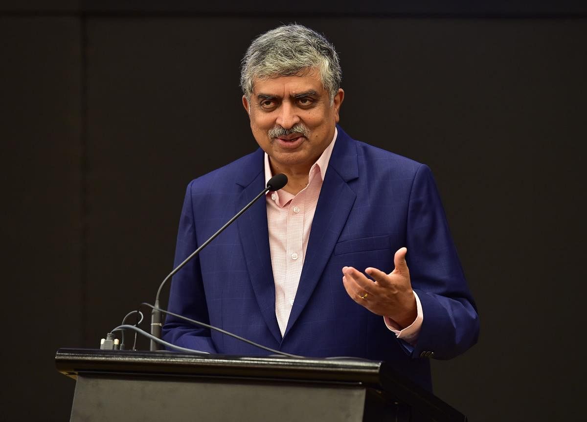 Infosys Chairman, Nandan Nilekani has been appointed as the chairman of the Reserve Bank of India's committee on enhancing digital payments. AFP Photo 