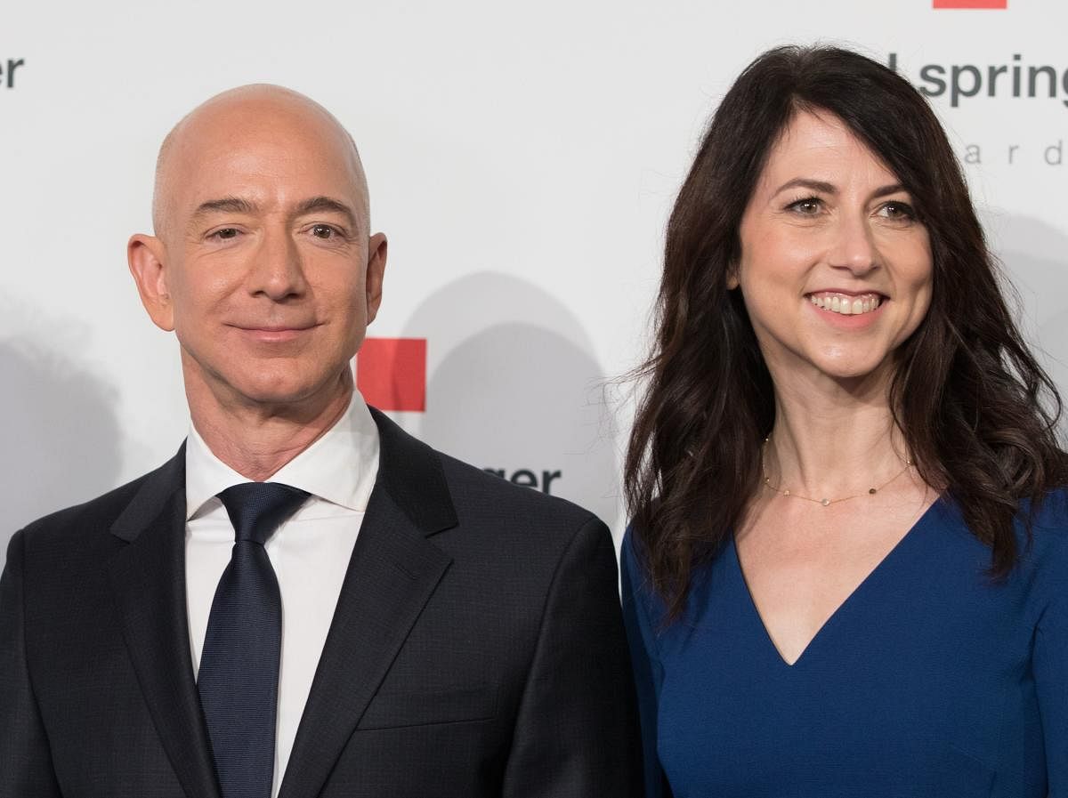 Amazon founder Jeff Bezos, rated the world's wealthiest person, announced on January 9, 2019 on Twitter that he and his wife Mackenzie Bezos were divorcing after a long separation. AFP file photo.