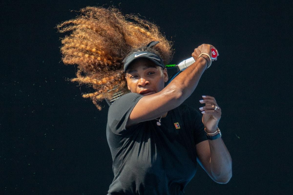 TOUGH ROAD: Serena Williams of the US will be aiming for a record-equalling 24th Grand Slam title when the Australian Open begins from January 14. AFP