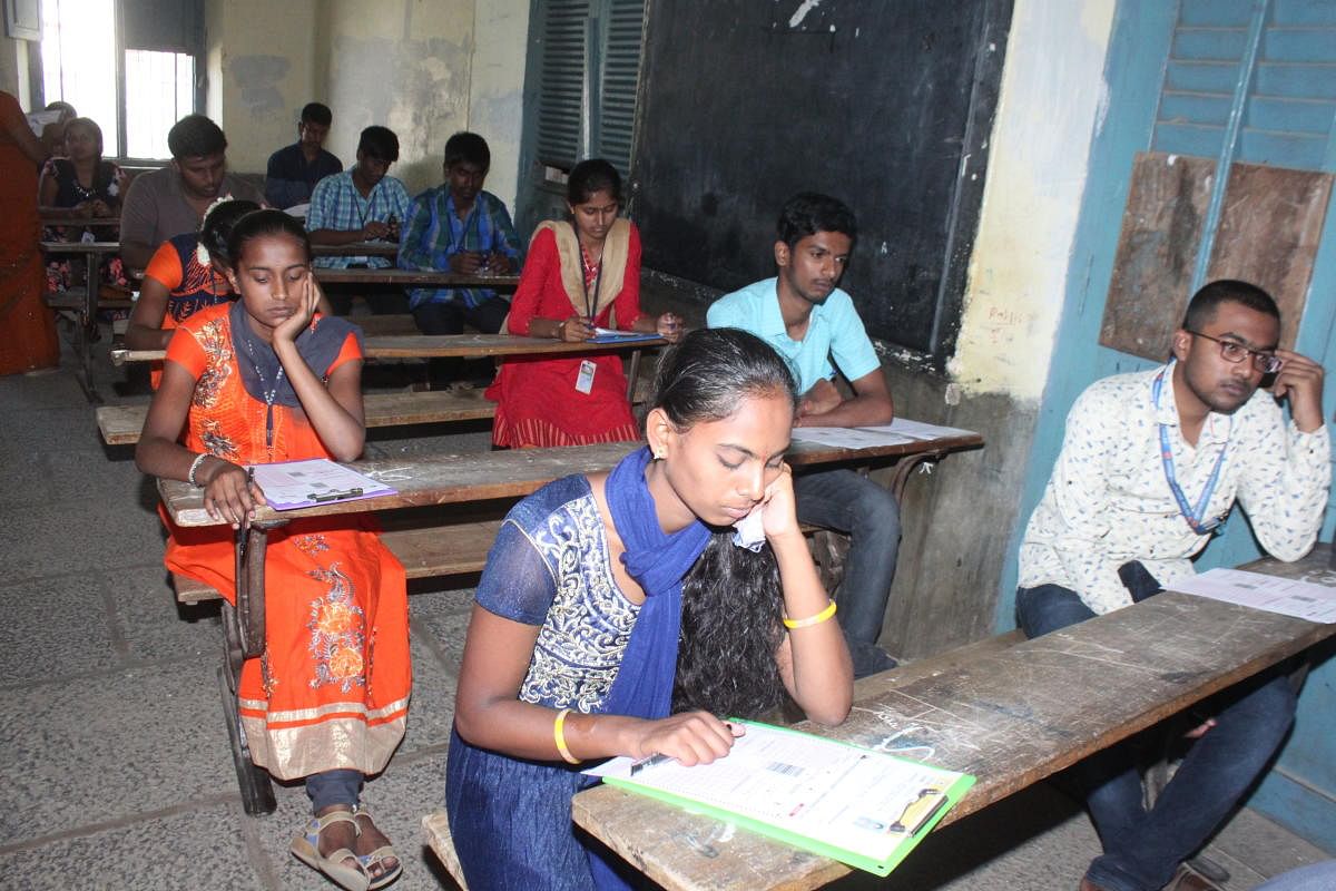 Karnataka Examinations Authority (KEA) on Friday announced the time table for the state’s Common Entrance Test (CET) 2019. CET will be held on April 23, 24 and 25. File photo