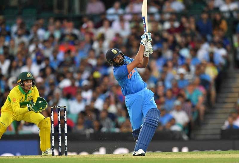 Sharma conjured up a magnificent 133 of 129 balls for his 22nd ODI hundred but eventually it only helped in reducing the defeat-margin as India ended up at 254 for nine while chasing a 289-run target. (AFP Photo)