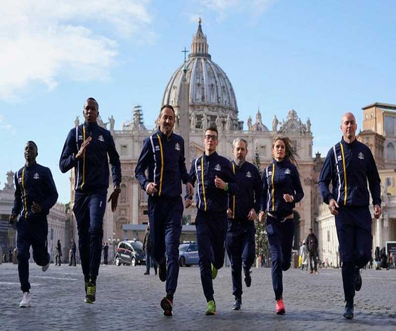 The newly-formed Vatican Athletics team, which is aiming to compete in international competitions, including the Olympics, was officially launched on Thursday after reaching a bilateral agreement with the Italian Olympic Committee (CONI). Picture courtesy Twitter
