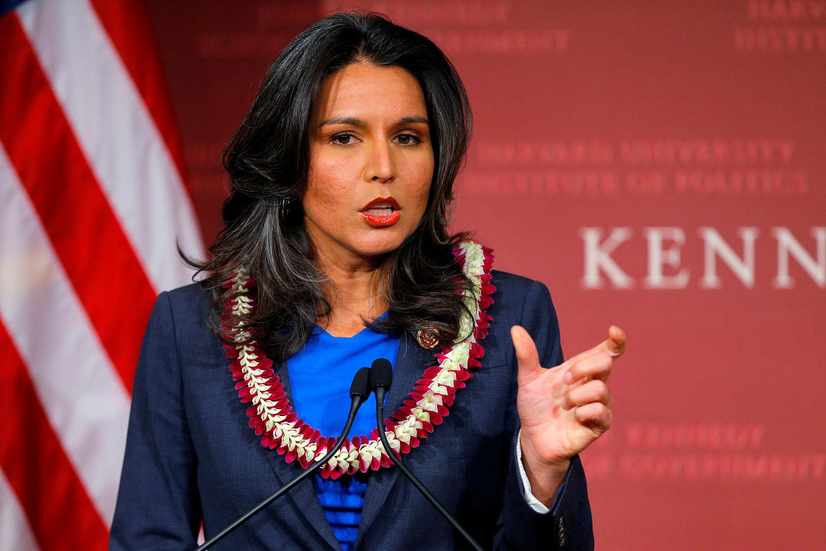 US Representative Gabbard. Reuters file photo