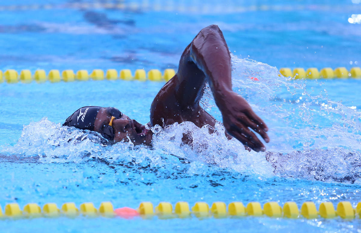 Kerala’s Sajan Prakash set a new record in the 400M freestyle on Friday. File photo