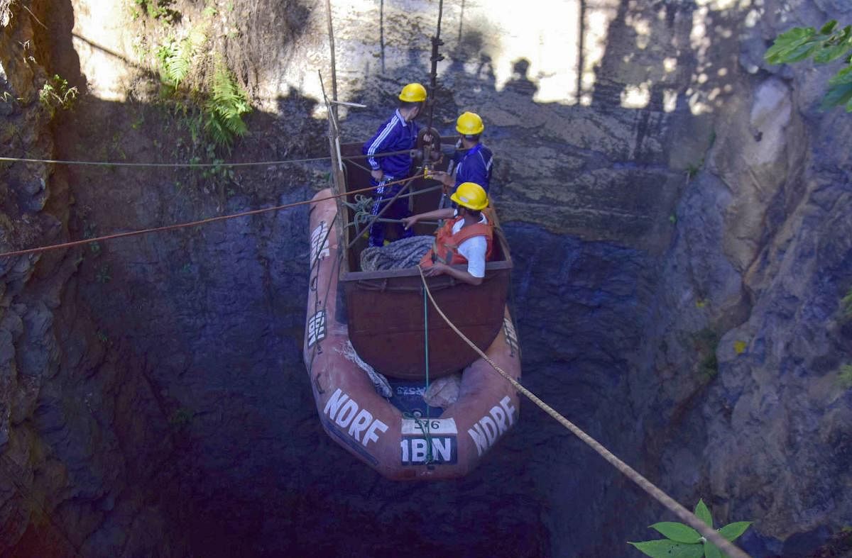 It is exactly a month after 15 miners have been trapped in an illegal rat hole coal mine in Meghalaya's East Jaintia Hills district. The chances of their rescue continue to remain bleak as dewatering the mine has so far been a futile effort. AFP file pho