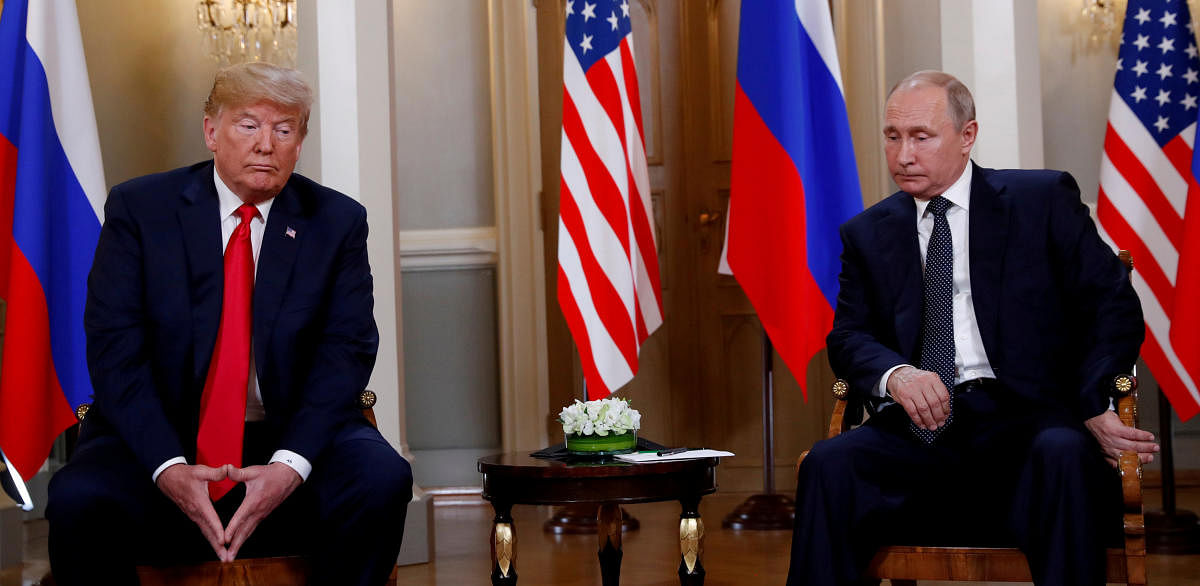 US President Donald Trump has denied reports that he did not share details of some of his meetings with his Russian counterpart Vladimir Putin, saying that he would not mind releasing those details. Reuters file photo
