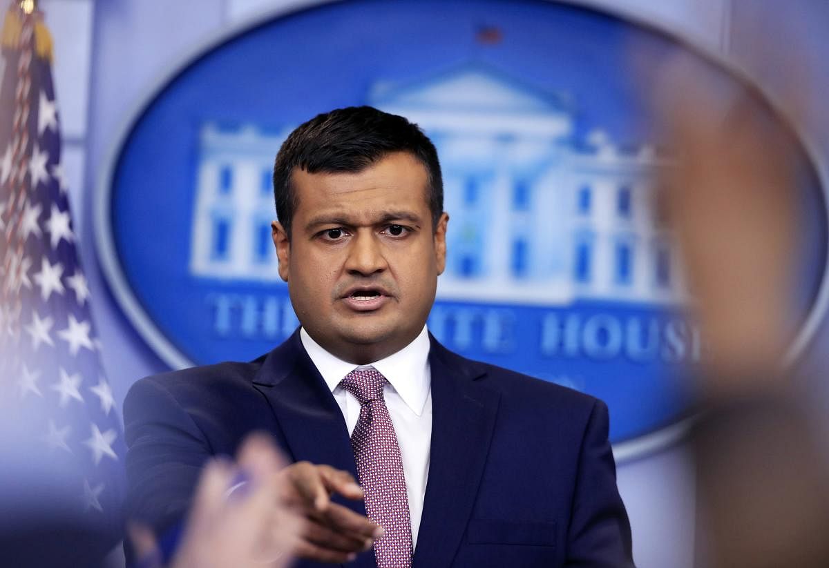 Raj Shah makes White House press briefing. AP file photo