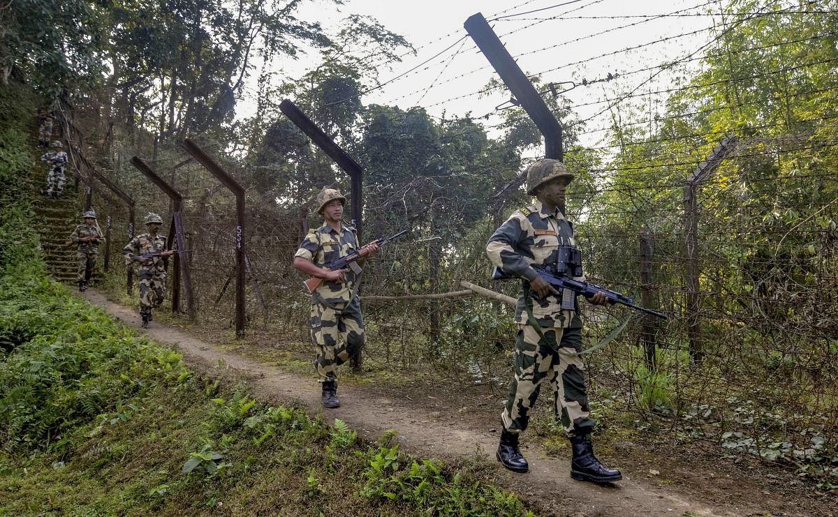 They said Assistant Commandant Vinay Prasad was hit by a sniper shot at about 10:50 am when he and his patrol party were out for "carrying out border domination" along the IB. (PTI file photo)