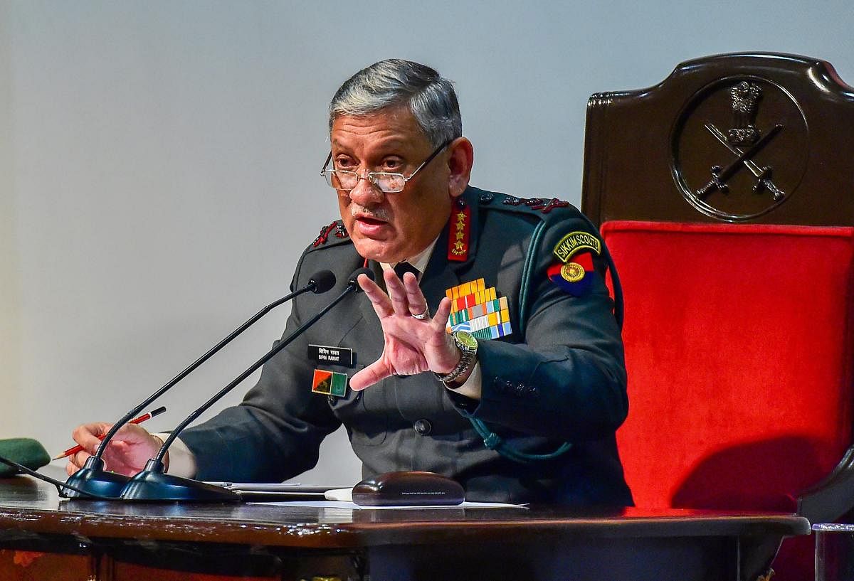 The Indian Army will not hesitate to take strong action to deal with terror activities along the border with Pakistan, Army chief Gen Bipin Rawat said on Tuesday. PTI file photo
