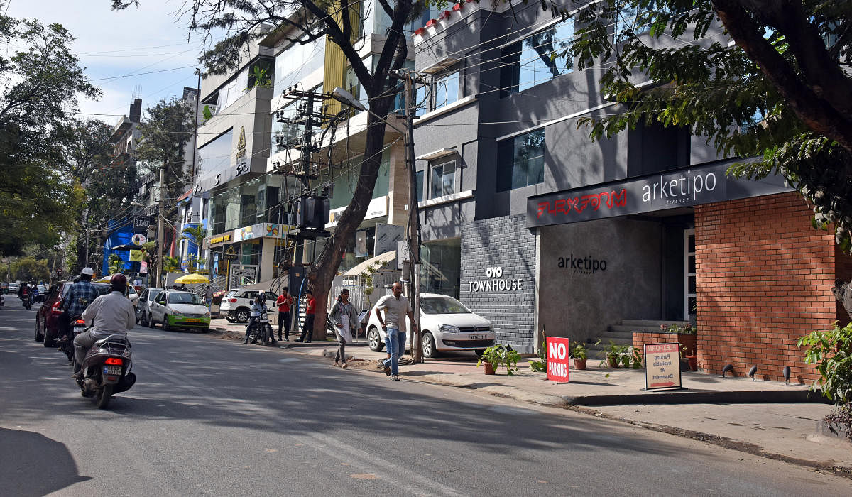 According to the latest data, 120 shops were shut in the East zone that covers Indiranagar, HAL II Stage and III Stage. East zone residents have been fighting against the commercial establishments violating zoning regulations for a long time now. (DH file photo for representation)