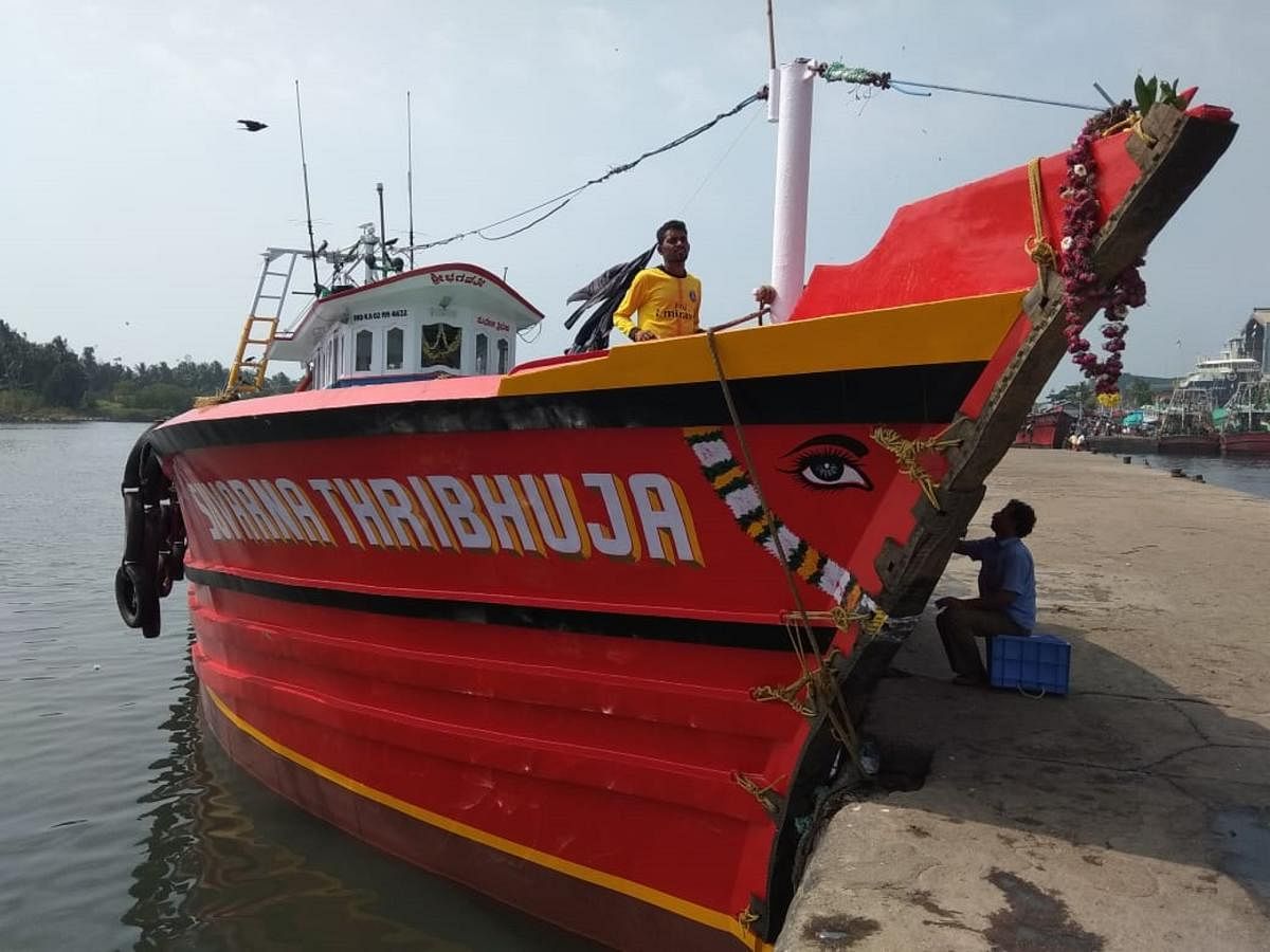 The fishing boath Suvarna Thribhuja ventured into the sea on December 13 and had been untraceable since then. The boat had seven fishermen on board.