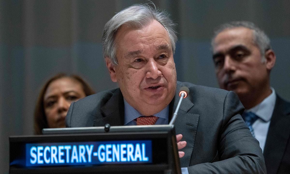 Antonio Guterres, UN Secretary-General. AFP file photo.