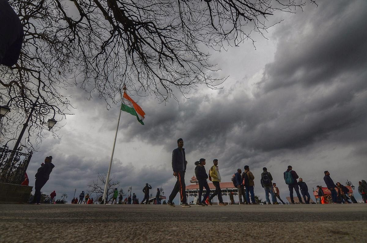 Due to rainfall, strong winds and cloudy weather, the maximum temperature would be in the range of 20-22 degrees Celsius. (PTI Photo)