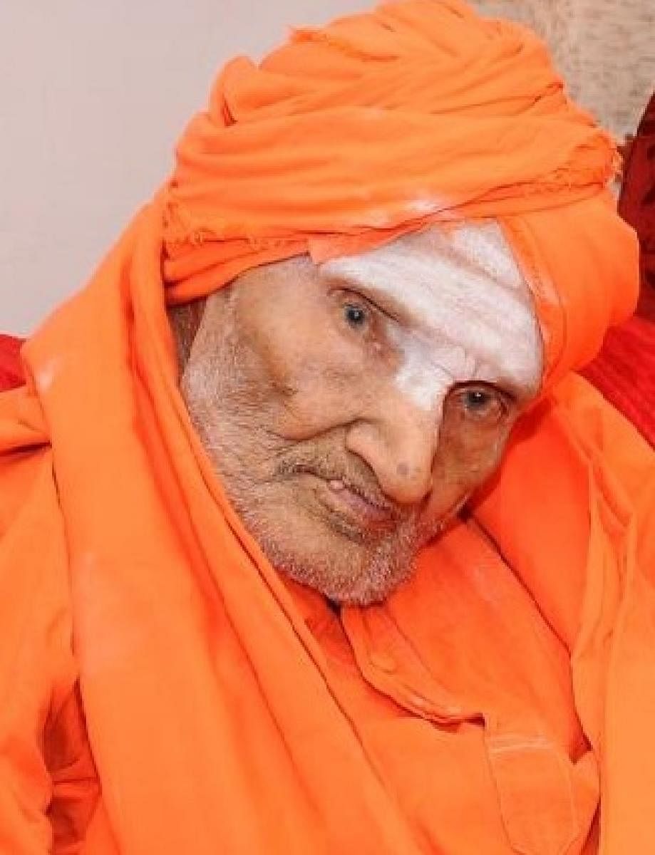 Siddaganga seer Shivakumara Swamiji. (DH file photo)