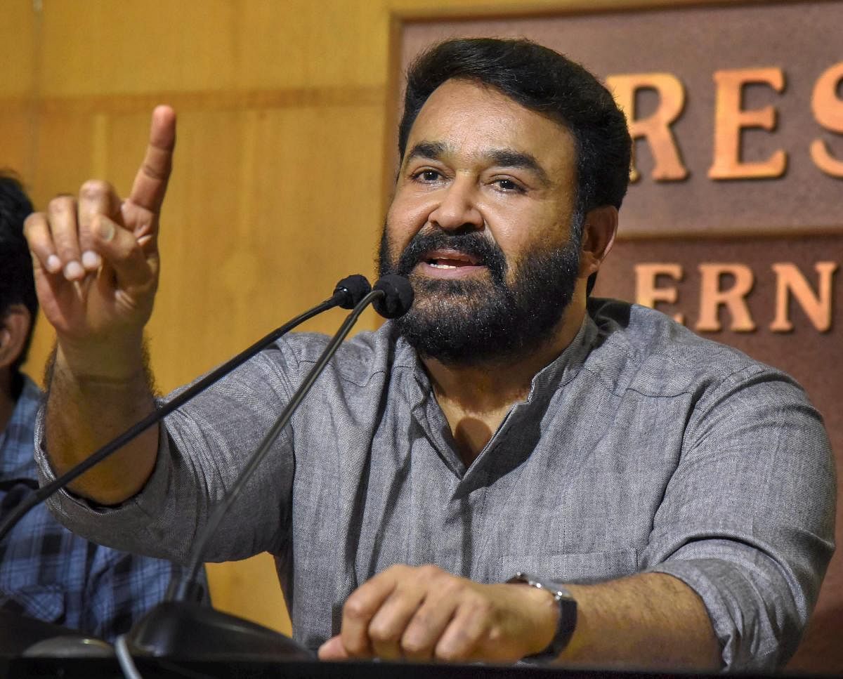 Legendary south star Mohanlal. PTI file photo