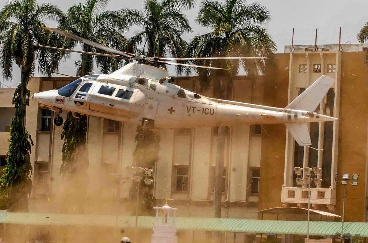 An air ambulance that had arrived to airlift a British citizen to Mangaluru International Airport (MIA) developed a technical snag, on Saturday. PTI file photo for representation only