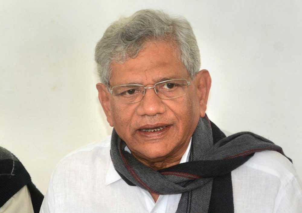 In a statement, the party Polit Bureau said the latest National Sample Survey Organisation's (NSSO) data that has been withheld by the Modi government has shown that unemployment in India post-demonetisation has reached a four-decade high. (Above: CPM general secretary Sitaram Yechuri. PTI file photo)