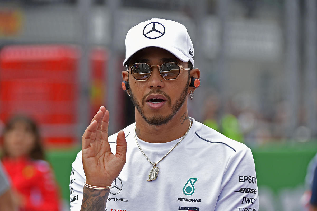 Mercedes' British driver Lewis Hamilton. (Reuters)
