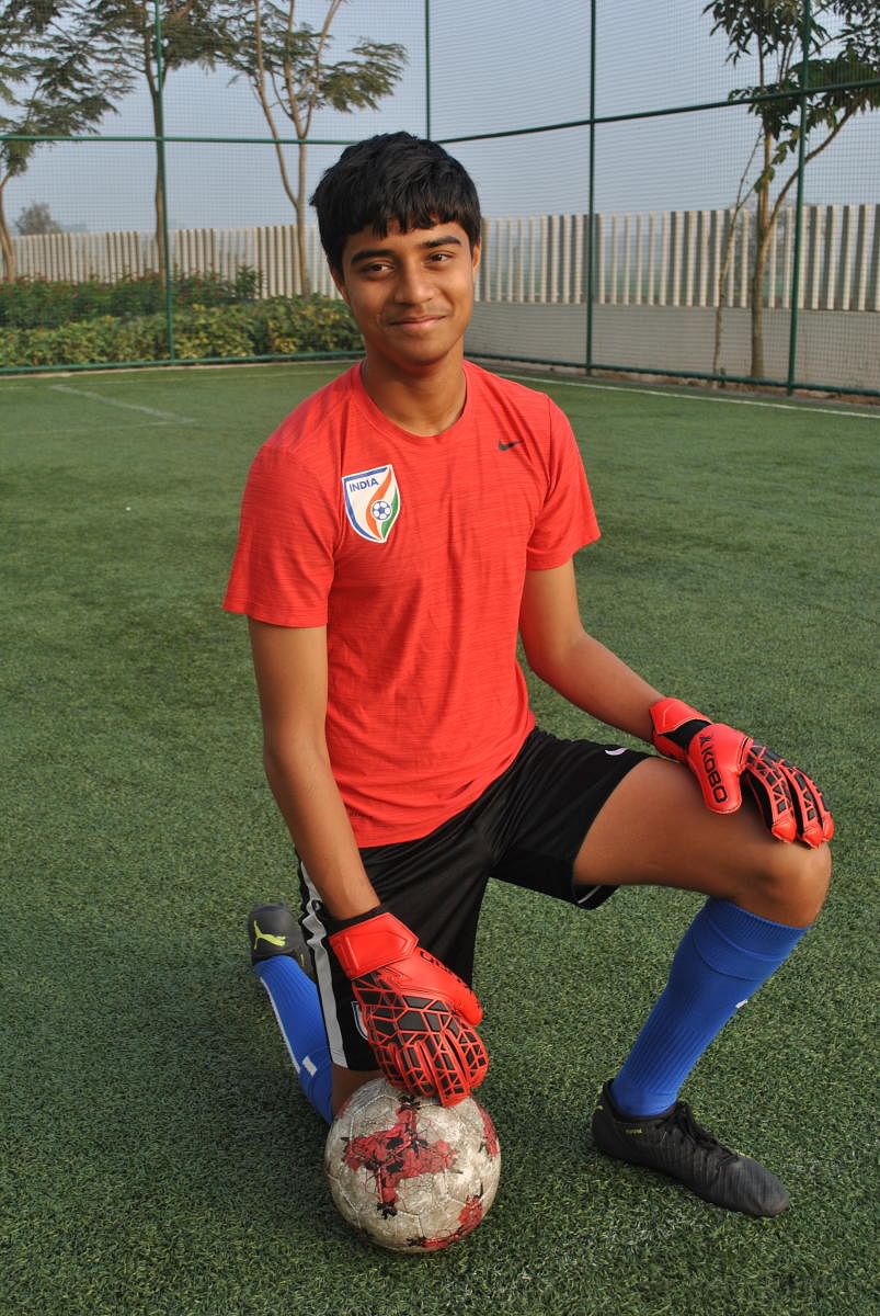 FINE TALENT: Ahan Prakash has twice won the Best Goalkeeper award in the BFC Soccer School's inter-school tournament.
