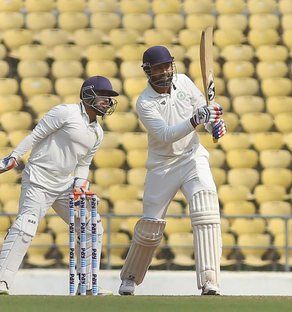 Vidarbha's big gun Wasim Jaffer failed to fire on the opening day of the Ranji Trophy final against Saurashtra in Nagpur on Sunday. PTI
