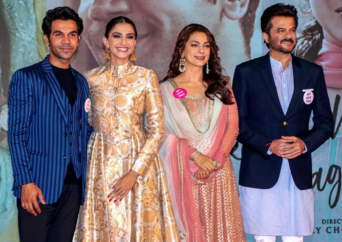 Chawla's latest release is "Ek Ladki Ko Dekha Toh Aisa Laga", which reunites her with frequent collaborator, Anil Kapoor. Also featuring Sonam Kapoor and Rajkummar Rao, the film released on February 1. (PTI Photo)