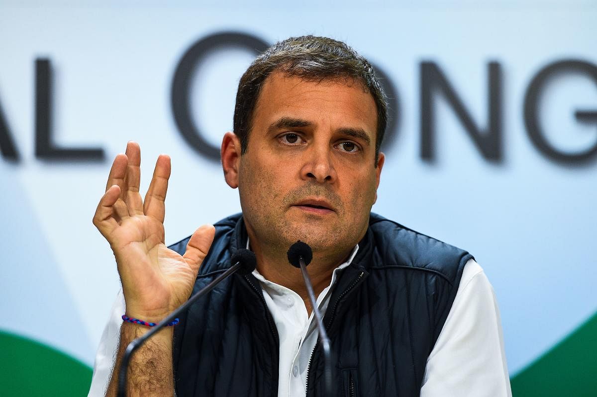 Congress president Rahul Gandhi. (AFP File Photo)