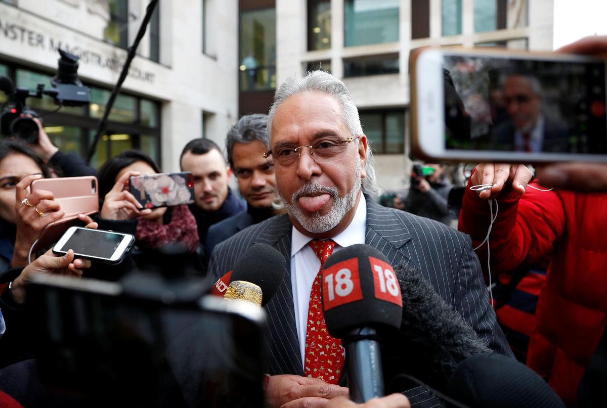 In a series of tweets, Mallya, who intends to appeal against a UK court's extradition verdict. (Reuters File Photo)