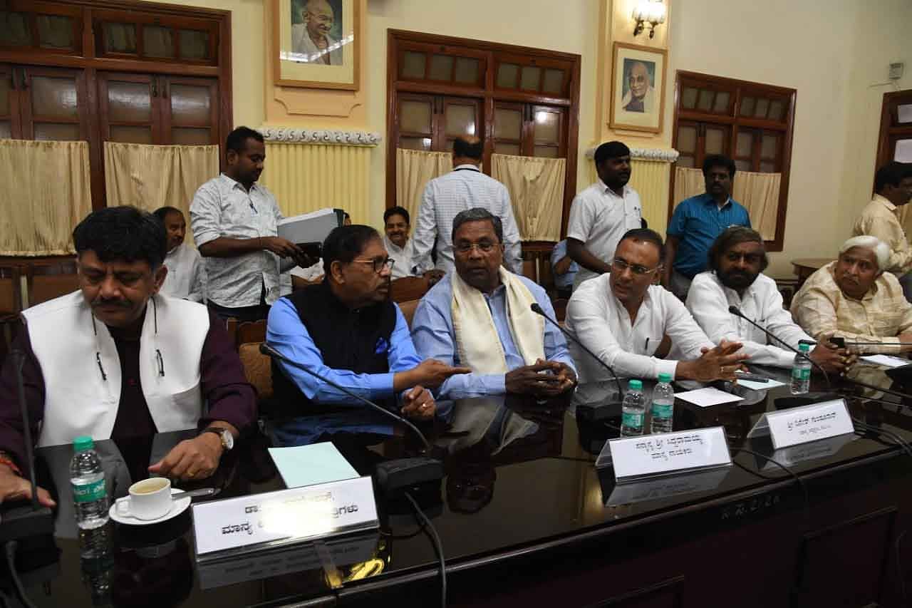 The Congress has decided to seek the disqualification of four disgruntled legislators, Congress Legislature Party (CLP) leader Siddaramaiah announced here on Friday.  DH photo