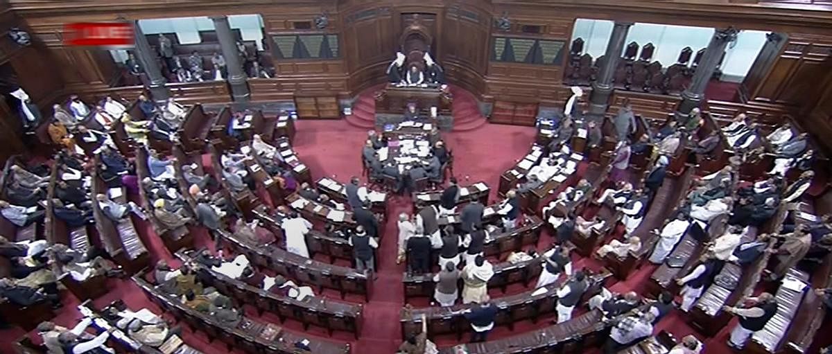 Rajya Sabha on Friday witnessed opposition uproar over the Rafale jet deal issue, leading to adjournment of the proceedings for the day. PTI file photo