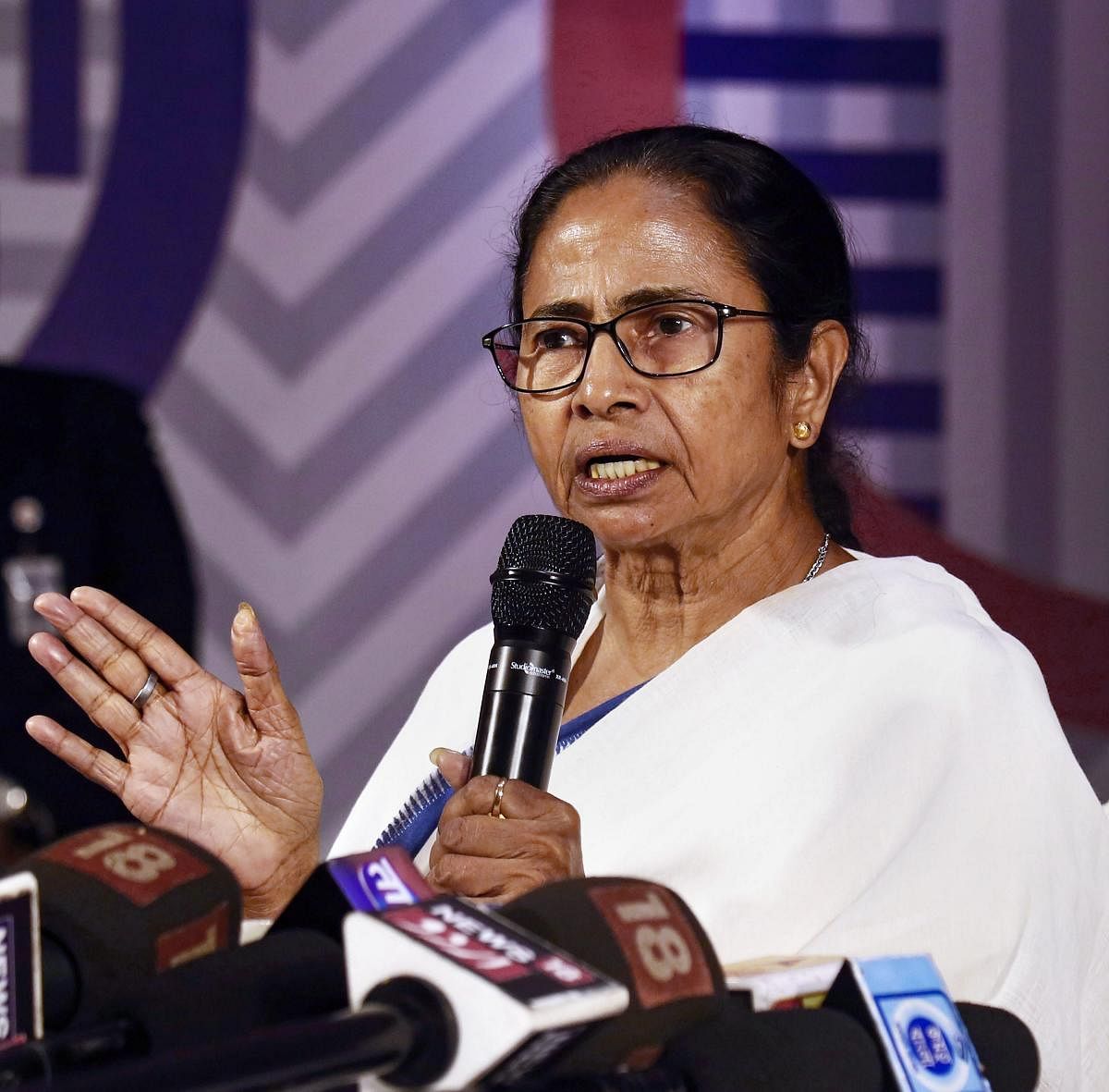 "He is scared because India in united now. In this election Modi will face such a defeat that he will never be able to recover. Even if her returns to Gujarat, where he was the chief minister, he will not be able to win," Mamata said. PTI photo.
