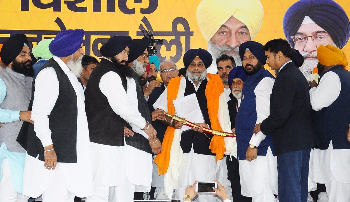 Addressing a public rally here, the Shiromani Akali Dal (SAD) chief asked Punjabis to unite to help the party form the next government in Haryana.