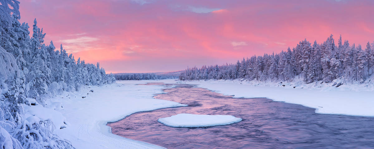 Äijäkoski rapids in the Muonionjoki river, Lapland