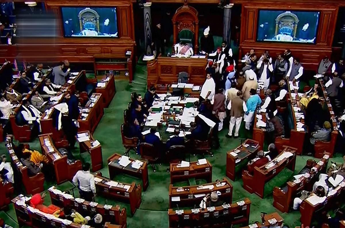 The Lok Sabha on Monday witnessed uproar over Bharatiya Janata Party’s alleged bid to topple the coalition government of Congress and Janata Dal (Secular). PTI file photo