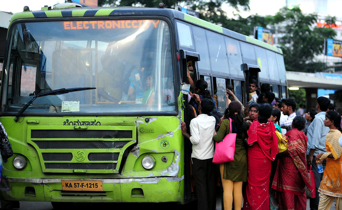 TRAVEL WOES: Activists have urged the government to extend financial assistance to reimburse losses rather thantransfer the burden to passengers. DH FILE PHOTO