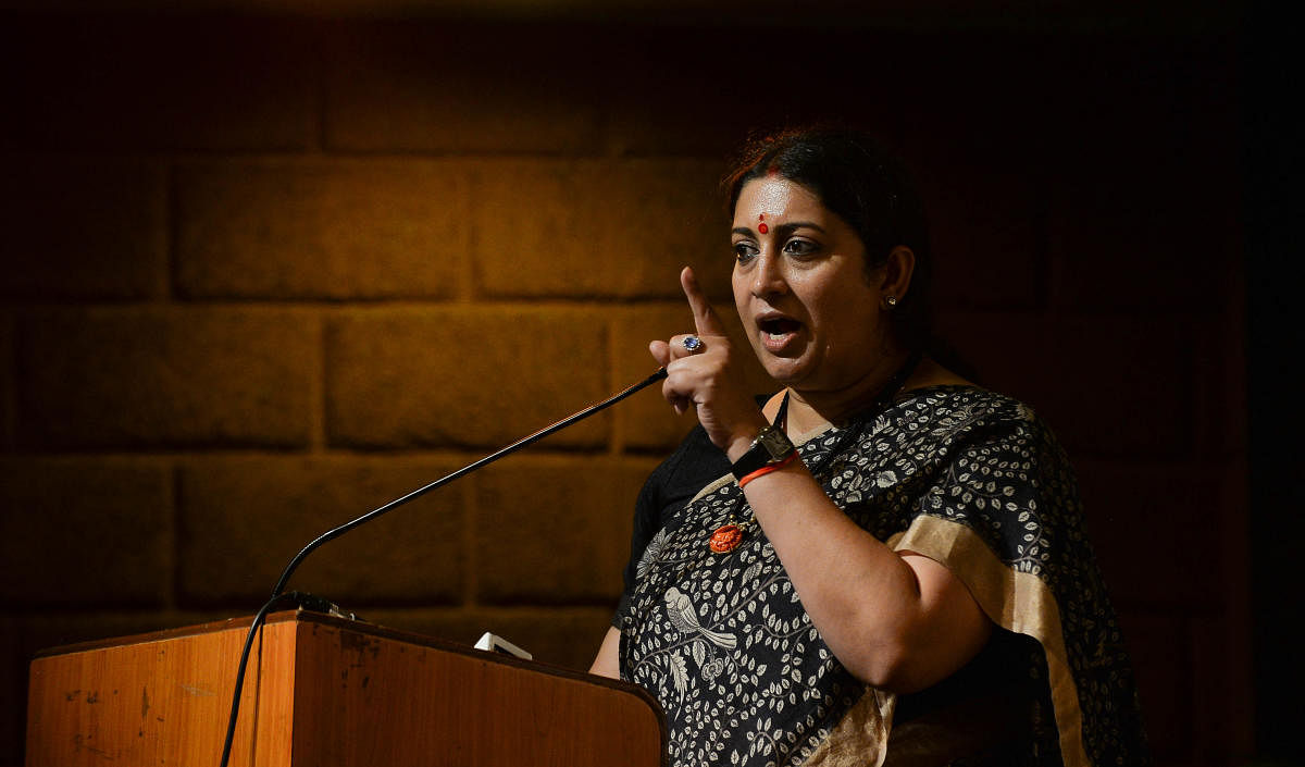 At an event in Bharatiya Vidya Bhavan on Sunday, Smriti said the coming together of the Opposition parties was not only to replace Modi but also loot the common man. “Three lakh poor have got homes because of Modi. Women entrepreneurs are getting help through Mudra scheme, thanks to Modi,” she said.