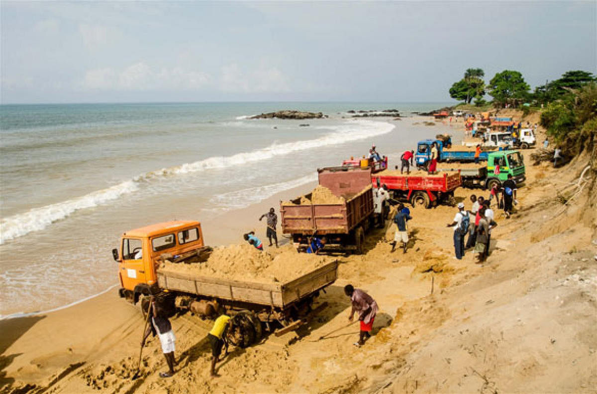 Sand and equipment worth Rs 5 lakh and two boats were seized. (File Photo for representation)