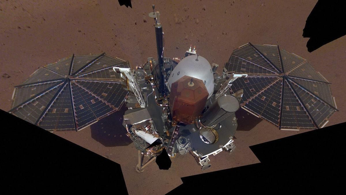 NASA : This composite image made available by NASA on Tuesday, Dec. 11, 2018 shows the InSight lander on the surface of Mars. (AP/PTI File Photo for representation)