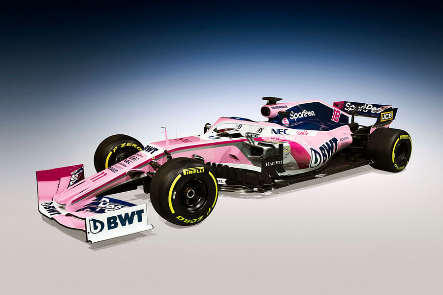 The Racing Point F1 Team car RP19. Picture credit: Racing Point F1 Team