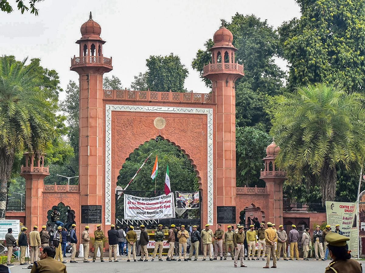 An AMU student, identified as Osama, a resident of state's Mau district, about 325 kilometres from here, was arrested for allegedly posting a message on social media ''supporting'' Thursday's terror attack at Pulwama in Jammu &amp; Kashmir, in which 44 CR