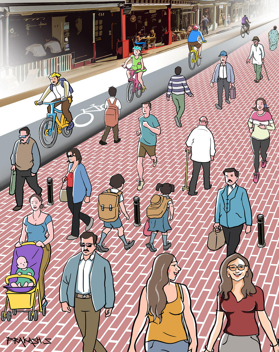pedestrian and footpath_illustration